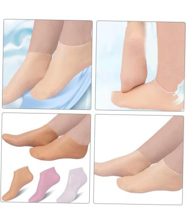 BIUDECO Feet Moisturizing Socks 3 Pairs Moisturizing Socks Aloe Socks Non Socks Foot Care Moisturizing Gel Socks Foot Socks Cracked Heel Repair Foot Lotion Miss Spa Sebs Sole of Foot - Buy Online on GoSupps.com