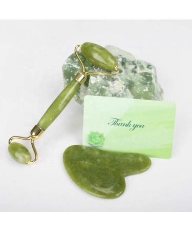 Face Massage Roller | Jade Roller & Gua Sha | Facial Beauty Tool for Anti-Aging & Relaxation - Buy Online on GoSupps.com