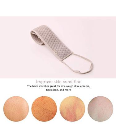 Large Exfoliating Back Scrubber 32in with Long Handle - Double Sided Scrubbing Strap - Deep Clean and Invigorate Your Skin - Back Washer for Men and Women - Buy Online on GoSupps.com