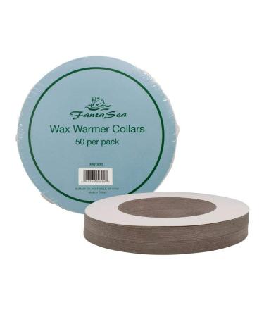 50 Pack FantaSea Standard Wax Warmer Collars Professional Protective Clean Pot