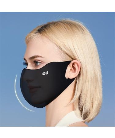 NAERTFD Sun Protection Mask for Women | Breathable Full Face Veil | Outdoor Sports & Summer Protection | Black - Average Size - Buy Online on GoSupps.com