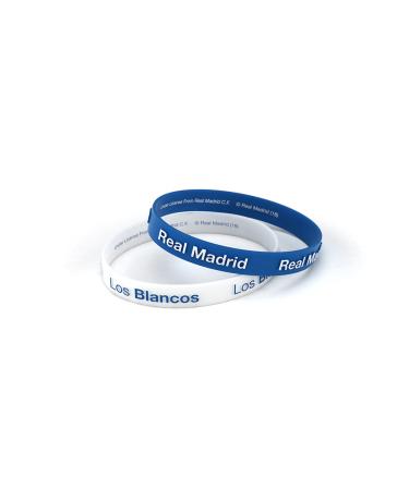 Real Madrid Football Club 3d Blue and White Junior Bracelet for Women and Children Silicone Bracelet Official Licensed Product