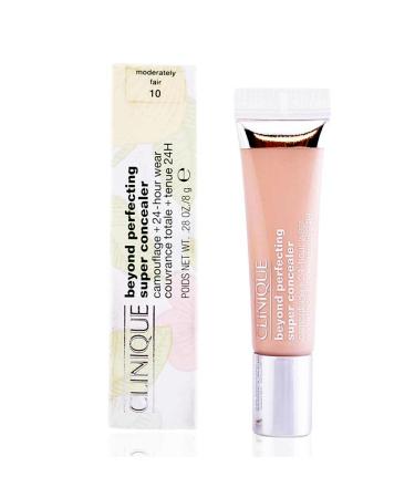 Clinique Beyond Perfecting Super Concealer Camouflage Plus 24-Hour Wear, Moderately Fair, 0.28 Ounce Moderately Fair 0.28 Ounce (Pack of 1)