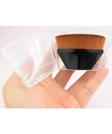 Xinfenglai Diamond-shaped Makeup Brush - Liquid Foundation & Powder Cosmetics Mixer with Protective Cover (Black) - Buy Online on GoSupps.com