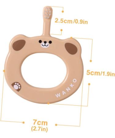 Ipetboom 2-in-1 Baby Toothbrush & Tongue Cleaner - Eco-Friendly Anti-Drop Training Brush for Newborns & Toddlers - Buy Online on GoSupps.com