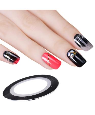 Nail Striping Tape Line Nail Striping Tape Line Adhesive Nail Sticker Nail Art Decoration Nail Strips Sticker Silver - Buy Online on GoSupps.com
