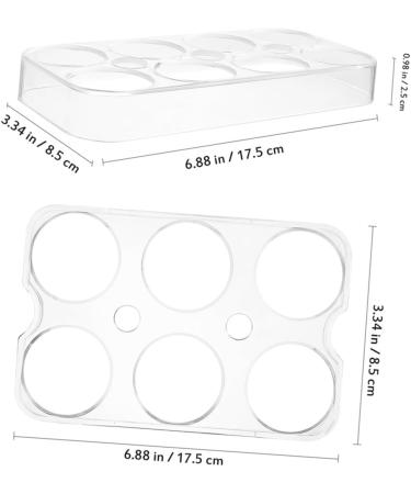 CORHAD 2pcs Egg Brackets Fridge Eggs Refrigerator Egg Holder Egg Stands Egg Racks Ceramics Container - Buy Online on GoSupps.com