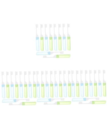 Gatuida manual toothbrush 40 pieces portable toothbrush cleaning brush folding gift travel soft brush wire portable