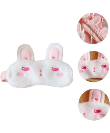 Miss Fluffy Plush Bunny Ears Eye Mask - White - 1 Count - Buy Online on GoSupps.com