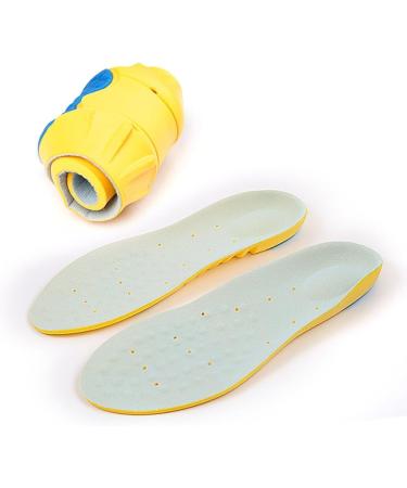Memory Foam Insoles for Men Women & Kids - Arch Support Cushion & Pain Relief - Shock Absorbing Shoe Inserts (Size S - Buy Online on GoSupps.com