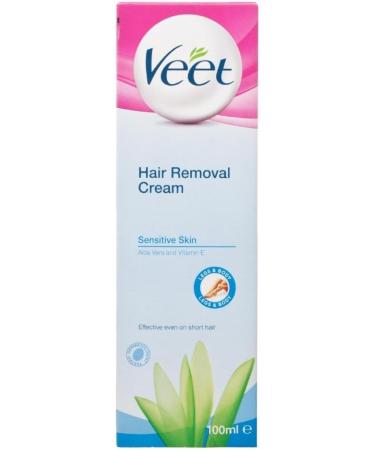 4 x 100ml Veet Hair Removal Cream for Legs & Body (Sensitive Skin) 100 ml (Pack of 4) - Buy Online on GoSupps.com