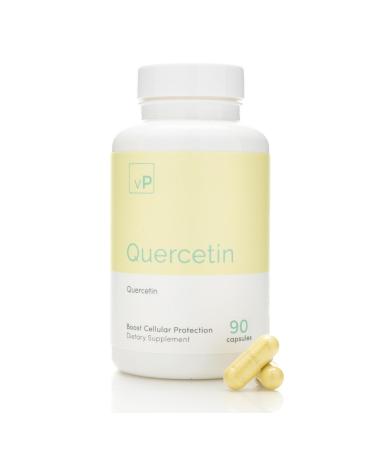 Quercetin 500mg x 90 Capsules - Third Party Tested Over 96.8% Purity - Natural Quercetin Supplement 45 Grams - Vitality Pro