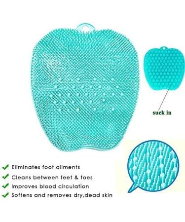Joebo Foot Scrubber for Shower Non-Slip Suction Cups & Soft Bristles for Improved Blood Circulation - 1 Pack - Buy Online on GoSupps.com