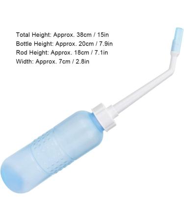 Portable Handheld Bidet Sprayer - Irrigator for Women & Seniors - Private Parts Cleaner - Blue Toilet Aid - Buy Online on GoSupps.com