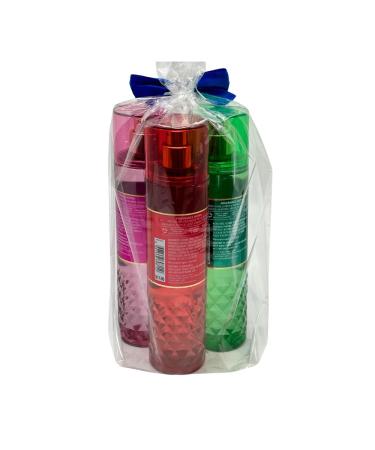 Buy Bath & Body Works Fine Fragrance Mist Gift Set - Winter Candy Apple Vanilla Bean Noel Twisted Peppermint - 8oz Holiday Edition with Blue Bow - International Shipping Available - Buy Online on GoSupps.com