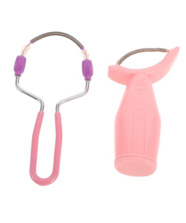 Mikikit 2 pi ces pilateur Visage Ressort Portable Outil Manuel pilation Faciale pour Femmes Absorption de Sueur Pr cision pour Poils de L vre Compact et Facile Transporter