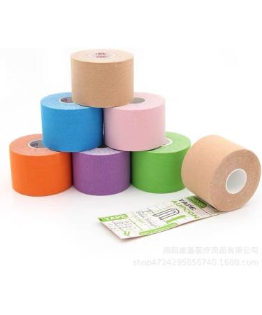 Buy Athmedic Synthetic Kinesiology Tape | Water Resistant Kinesiology Tape - Black Pink Dark Blue - International Shipping Available - Buy Online on GoSupps.com