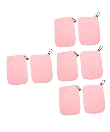 FOMIYES 4 Pairs Wax Thermal Insulation Gloves Hand Gloves Spa Paraffin Wax Bath Liner Healthy Hand Treatment Hand Care Gloves Dry Hand Gloves Beauty Wax Manicure Baby Cotton Pink