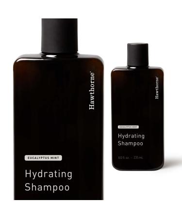 Hawthorne Men's Daily Hydrating Shampoo. For Stronger  Healthier Hair with Pure Argan Oil and Coconut Oil. Mint and Eucalyptus Scent. Sulfate Free  Paraben Free. 8 fl. oz.