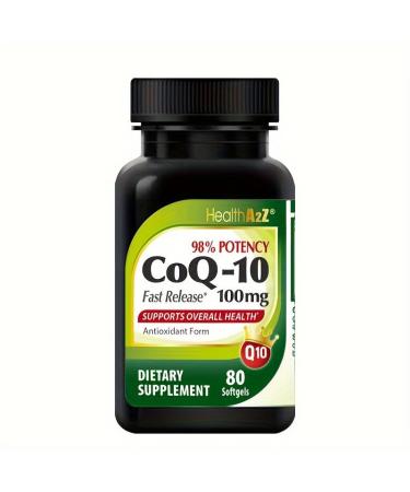 NutraA2Z CoQ-10 Fast Release 100mg 80 softgels