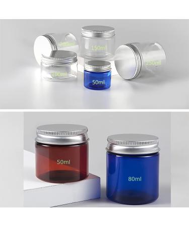 Buy Tianzd 12-Piece 20ml Transparent Plastic Cream Cans with Silver Lids & 6 Spatulas - Ideal Cosmetic Containers for International Shipping - Buy Online on GoSupps.com