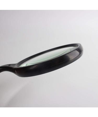 Magnifiers HD 6 Times Magnifying Glass 100mm Large Mirror Handheld Reading Mirror Old Children Reading Newspaper Black Plastic Reading Aids - Buy Online on GoSupps.com