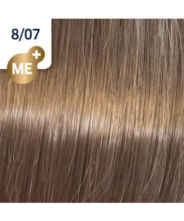 Wella Koleston Perfect Me+ Pure Naturals 8/07 Light Blonde Natural Brown Hair Colour Cream 60ml - Buy Online on GoSupps.com