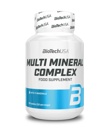 BioTechUSA Multi Mineral Complex | Bone Health Support | Muscle Function | Metabolism | 11 Key Minerals | 100 Tablets