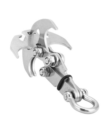 Stainless steel climbing claw foldable gravity grappling hook climbing hook outdoor survival carabiner tool for cam mountaineering hiking house equipment - Buy Online on GoSupps.com