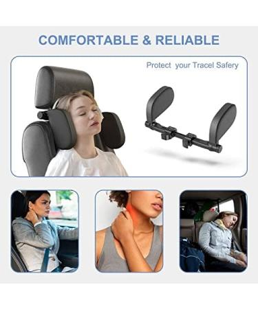 LATIT Car Seat Headrest Pillow - Premium Detachable Head Neck Support for Travel - Black (UPGRADE) - Buy Online on GoSupps.com