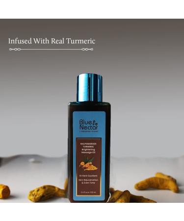 Blue Nectar Kumkumadi Tailam Anti-Aging Face Serum (1 fl oz) + Nalpamaradi Tailam Skin Brightening Oil - 26 Herbs, Turmeric, 16 Ayurvedic Herbs - Buy Online on GoSupps.com