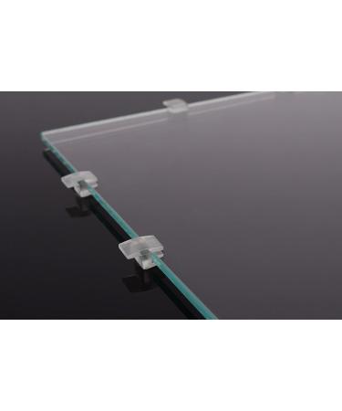 LANDEN Low-Profile Clear Acrylic Aquarium Glass Cover Clips Holder for 4mm Glass Lid - 12pcs/Pack Minimalist Compatible with Rimless Tanks of All Thicknesses Cover Clips 12pcs/pack - Buy Online on GoSupps.com