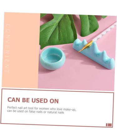 Healeved 1 Set Nail Art Brush Cup Manicure Pen Holder Nail Remover Bowl Nail Pencil Holder Nail Soak off Nail Brush Wash Holder Press on Pedicure Nail Stand Paint Brush Nail Removal Plastic - Buy Online on GoSupps.com