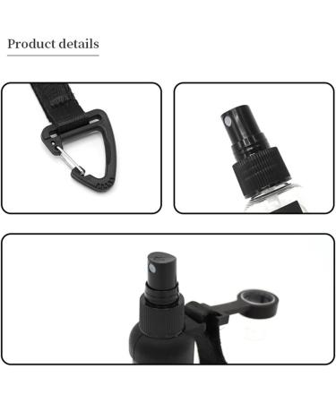 Mist Spray Bottle - 50ml Small Refillable Liquid Containers | Perfume Atomizer With Pump | Empty Travel Atomiser Refillable Liquid Containers For Travel Hairstyling Plants Water Salons - Buy Online on GoSupps.com