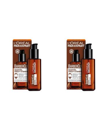 L'Or al Men Expert beard oil with cedarwood oil for daily beard care Barber Club 1 x 30 ml (pack of 2)
