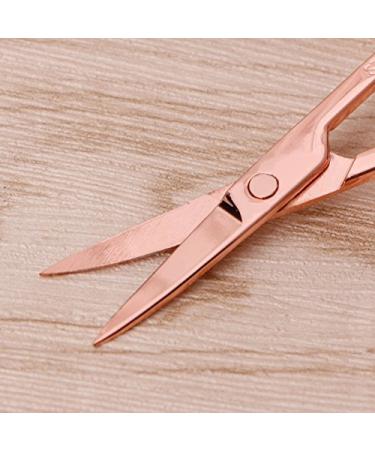 Thobu Stainless Steel Makeup Eyebrow Hair Eyelash Remover Trimmer Scissors Cutter Rose Gold - Precision Beauty Tool - Buy Online on GoSupps.com