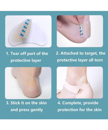 28Pcs Waterproof Blister Bandages for Foot, Toe, Fingers - Gel Guard Blister Pads for Heel & Forefoot - Buy Online on GoSupps.com