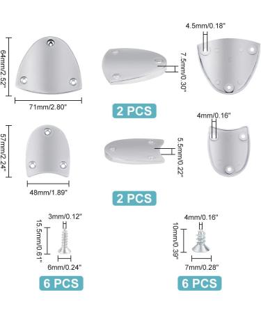 AHANDMAKER Metal Heel Plates Premium Shoe Heel Guard Repair Pads for Boots & Shoes | Durable Replacement with Screw Nails - Buy Online on GoSupps.com