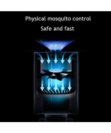 USB LED Mosquito Killer Physical Mosquito Traps No Noise Bug Zapper for Outdoor and Indoor Black - Buy Online on GoSupps.com