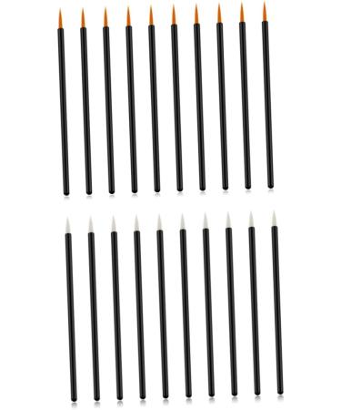 Beavorty 100pcs Eyebrow Brush Applicator Makeup Gadgets Eyeshadow Set Eye Brush Set Eyeliner Tool Eye Liner Wands Gel Makeup Brush Cosmetic Eye Makeup Tools Eyeliner Liquid White 10X0.5X0.5cm White - Buy Online on GoSupps.com