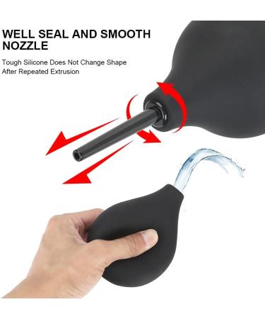 NOPNOG Anal Shower - Silicone Enema Container 224ml with Anti-Backflow Design - Black | International Shipping Available - Buy Online on GoSupps.com