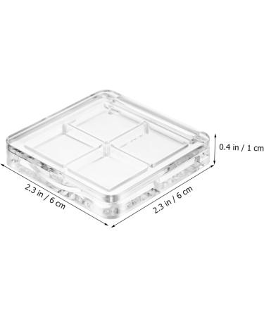 HAPINARY 6 Pcs Transparent Square Eye Shadow Box Eye Shadow Empty Boxes Empty Eyeshadow Pans Plastic - Buy Online on GoSupps.com