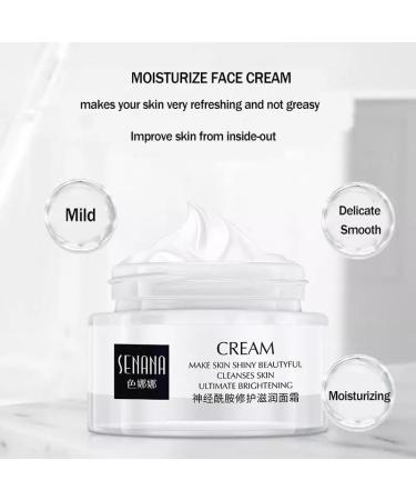 Whitening Ceramide Moisturizing Cream | Best Face Moisturizer for Dry Skin Pore Shrink Firming & Anti-Aging Repair (1 PACK) - Shop Internationally - Buy Online on GoSupps.com