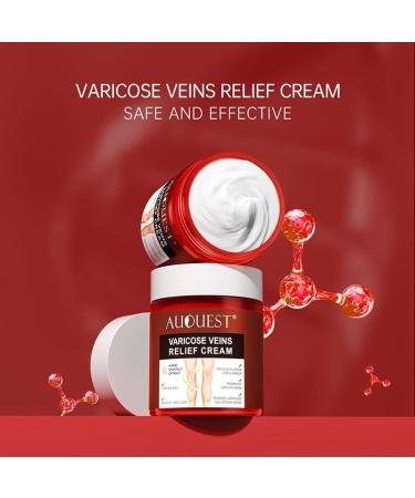 Varicose Vein Relief Cream Set - Auquest Treatment for Legs with Patches - Spider Veins Repair - Buy Online on GoSupps.com