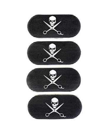 HAIR GRIPPERS BUNDLE PACK 4PCS for Men and Women - Salon and Barber Hair Clips for Styling Hair holder Grips BLACK - Buy Online on GoSupps.com