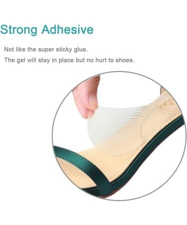 2 Pairs Weight Shifting Gel Insoles for High Heels - Pain Relief & Comfort Inserts for Women - Anti-Slip Self-Adhesive Heel Pads - Buy Online on GoSupps.com