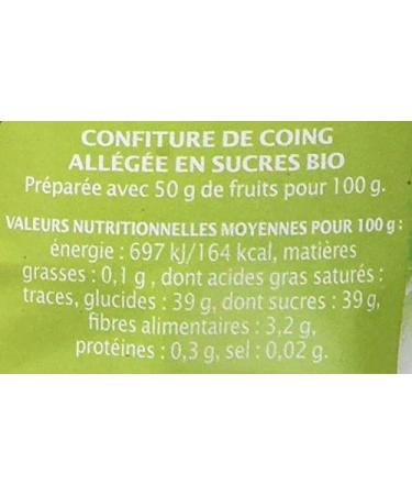 Jardin BiO tic - Quince jam - 320 g - Buy Online on GoSupps.com