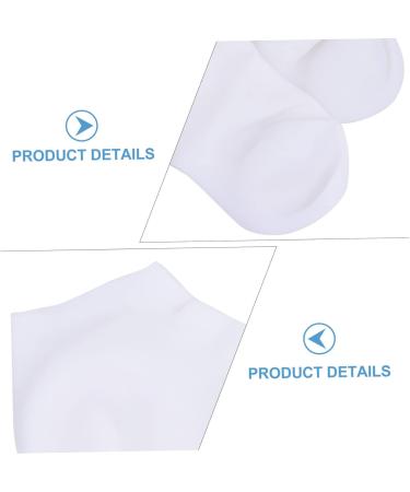 FRCOLOR 3 Pairs of Protective Socks Moisturising Socks with Socks for Women Spa Moisturising Gel Socks Beauty Socks Socks for Feet with Lotion Enriched Socks White Foot - Buy Online on GoSupps.com
