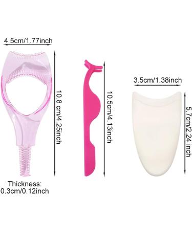 False Eyelashes Applicator Tool 3 In1 Eyelashes Tools Mascara Shield Guard Cosmetic Eyelash Applicator Eyelash Comb Upper Lower Eye Lash Helper Tool Eyelash Curler Cosmetic Tool for Women Girls - Buy Online on GoSupps.com