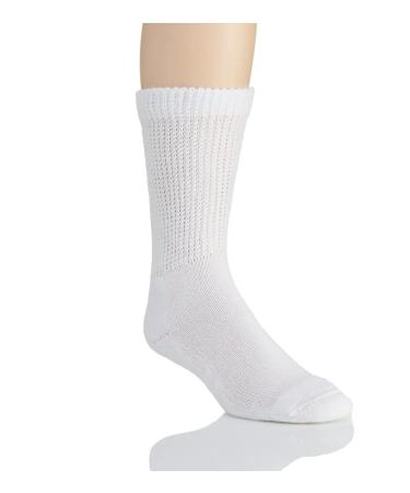 8435551PKEA - Salk Company HealthDri Acrylic Diabetic Sock Size 9 - 11 White